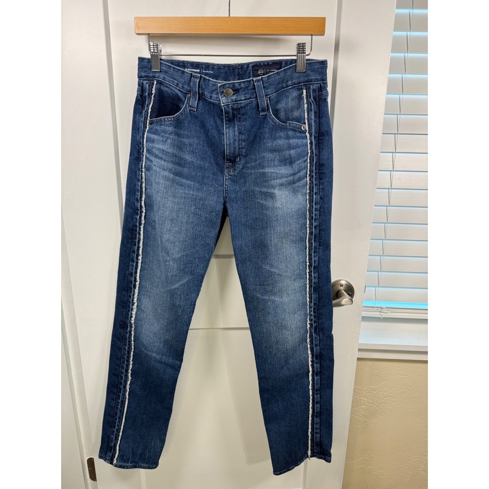 AG Ex-Boyfriend Slouchy Slim Jeans 26 Released Side Seam Japanese Denim